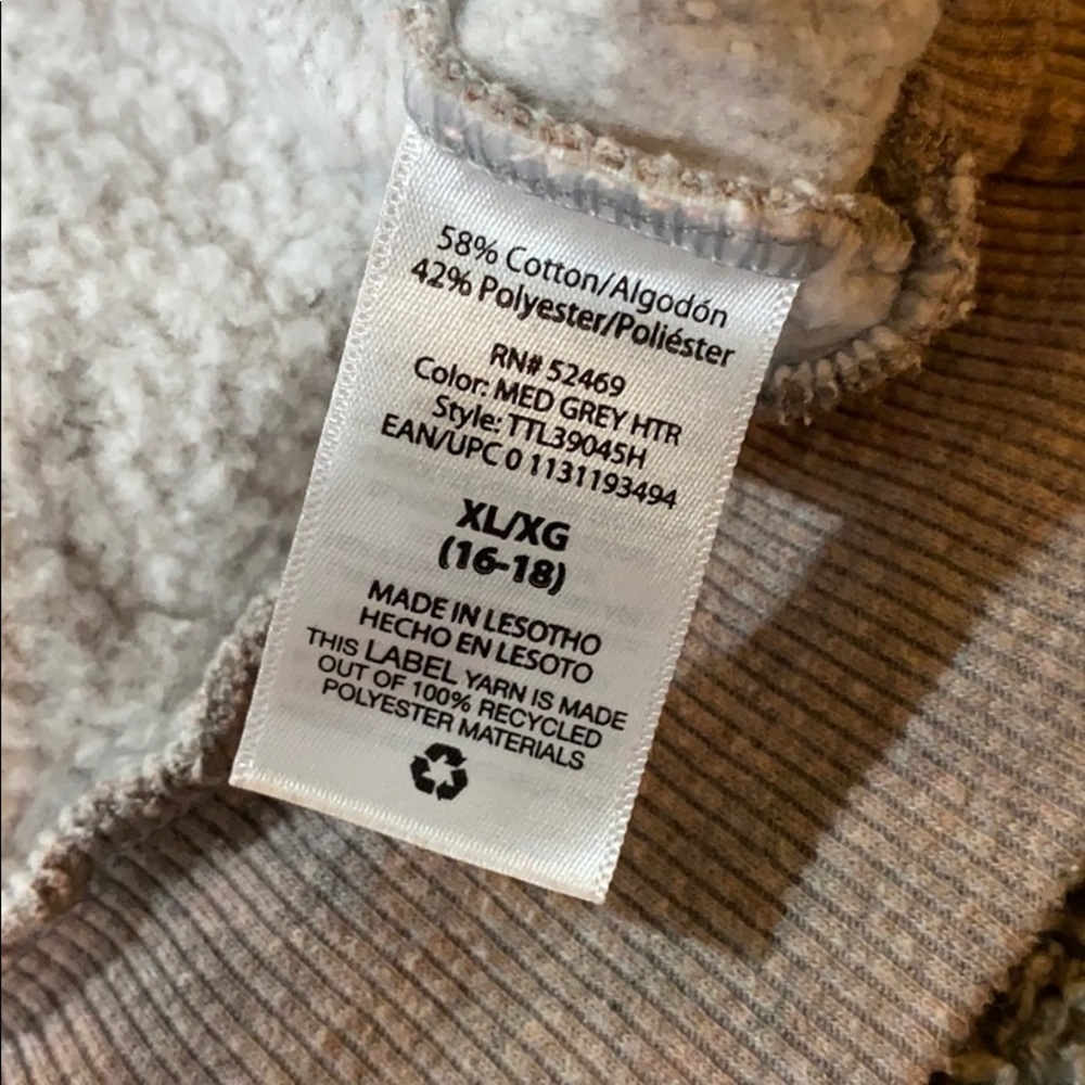 Gray Beige Bleach / Reverse Tie Dye Sweatshirt - image 8